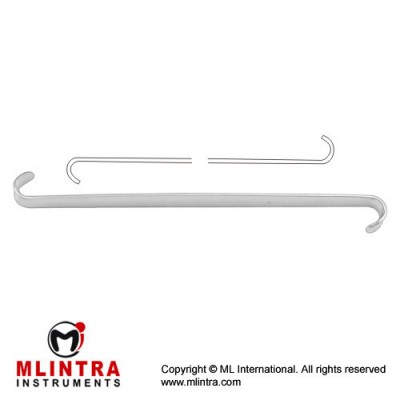 Roux-Mini Retractor Stainless Steel, 14.5 cm - 5 3/4" Blade Size 6 x 7 mm - 7 x 8 mm